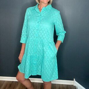 NEW! ModaPosa  Alcee Turquoise Shirt Dress Size XL